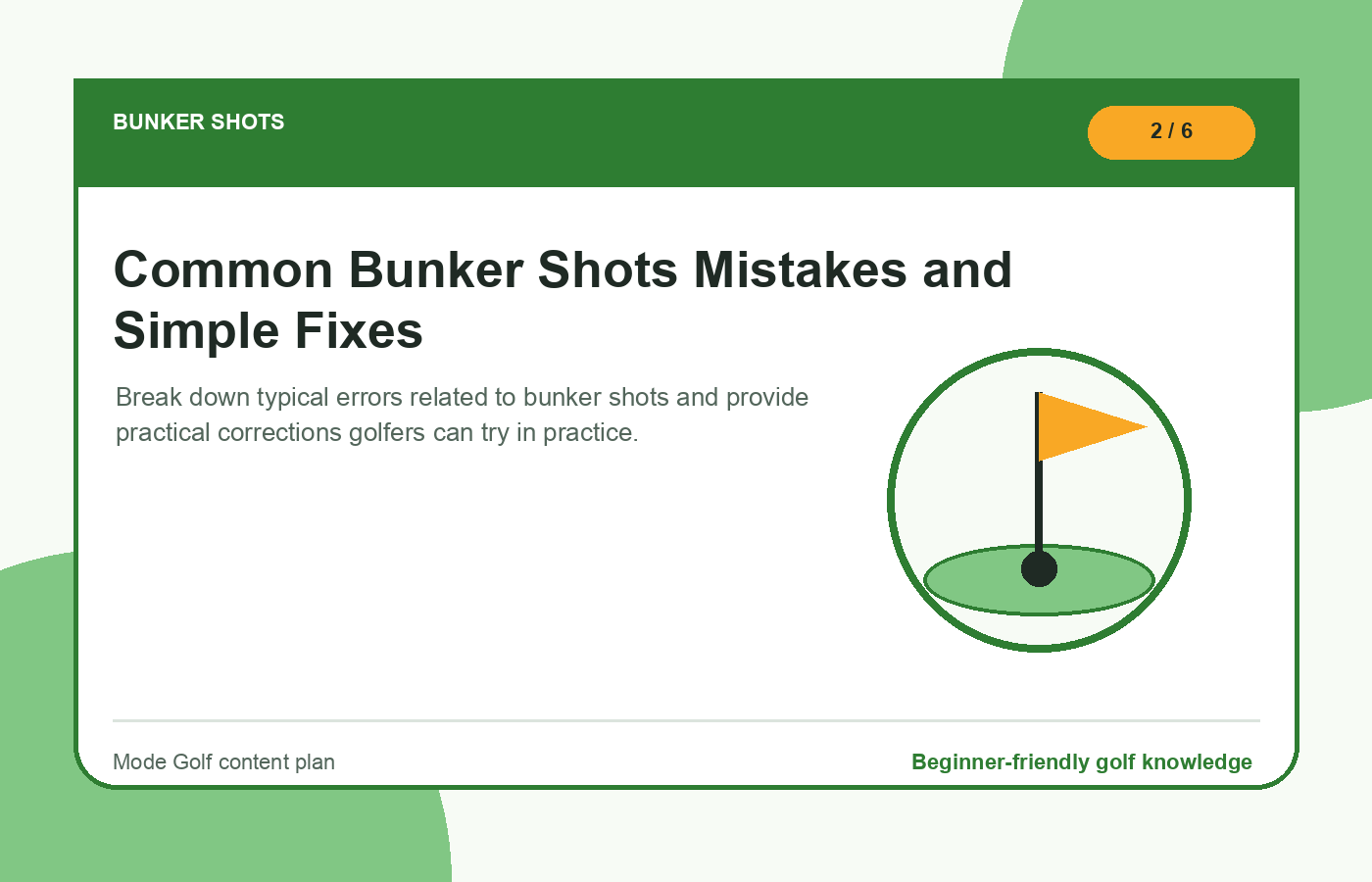 Common Bunker Shots Mistakes and Simple Fixes illustration