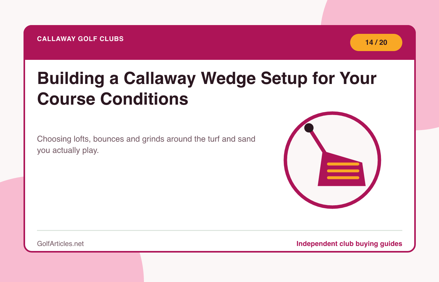 Building a Callaway Wedge Setup for Your Course Conditions illustration