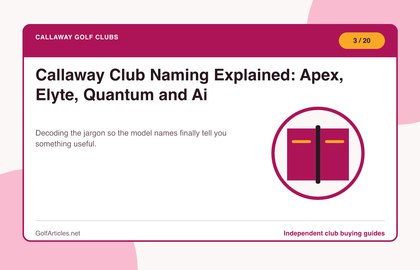 Callaway Club Naming Explained: Apex, Elyte, Quantum and Ai illustration