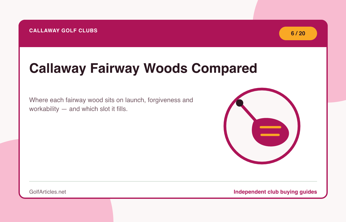 Callaway Fairway Woods Compared illustration