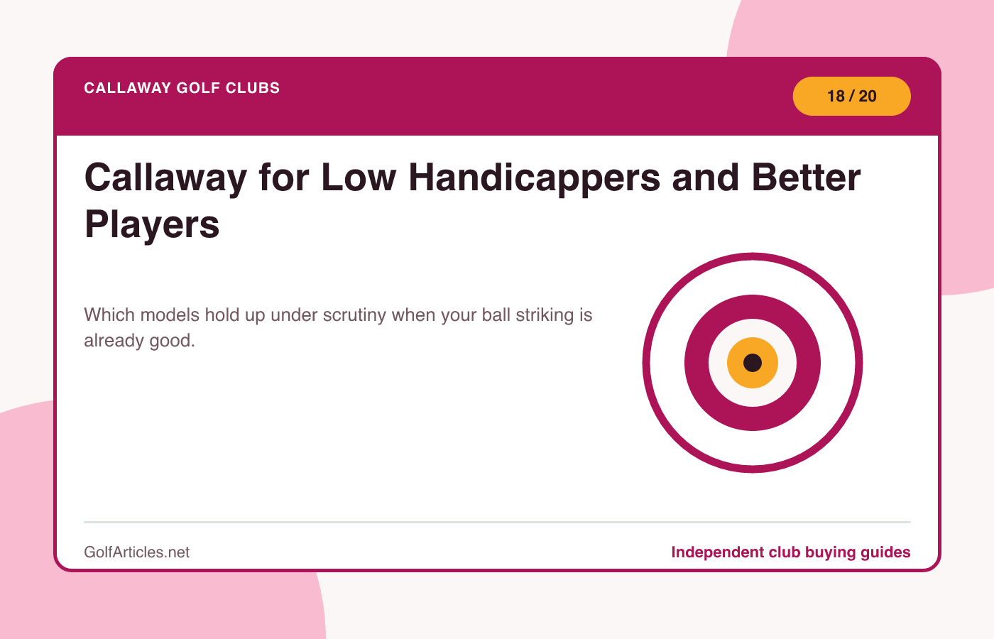 Callaway for Low Handicappers and Better Players illustration