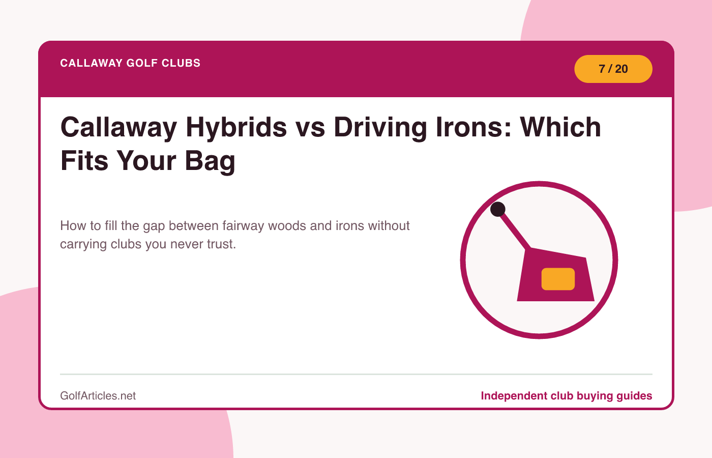 Callaway Hybrids vs Driving Irons: Which Fits Your Bag illustration