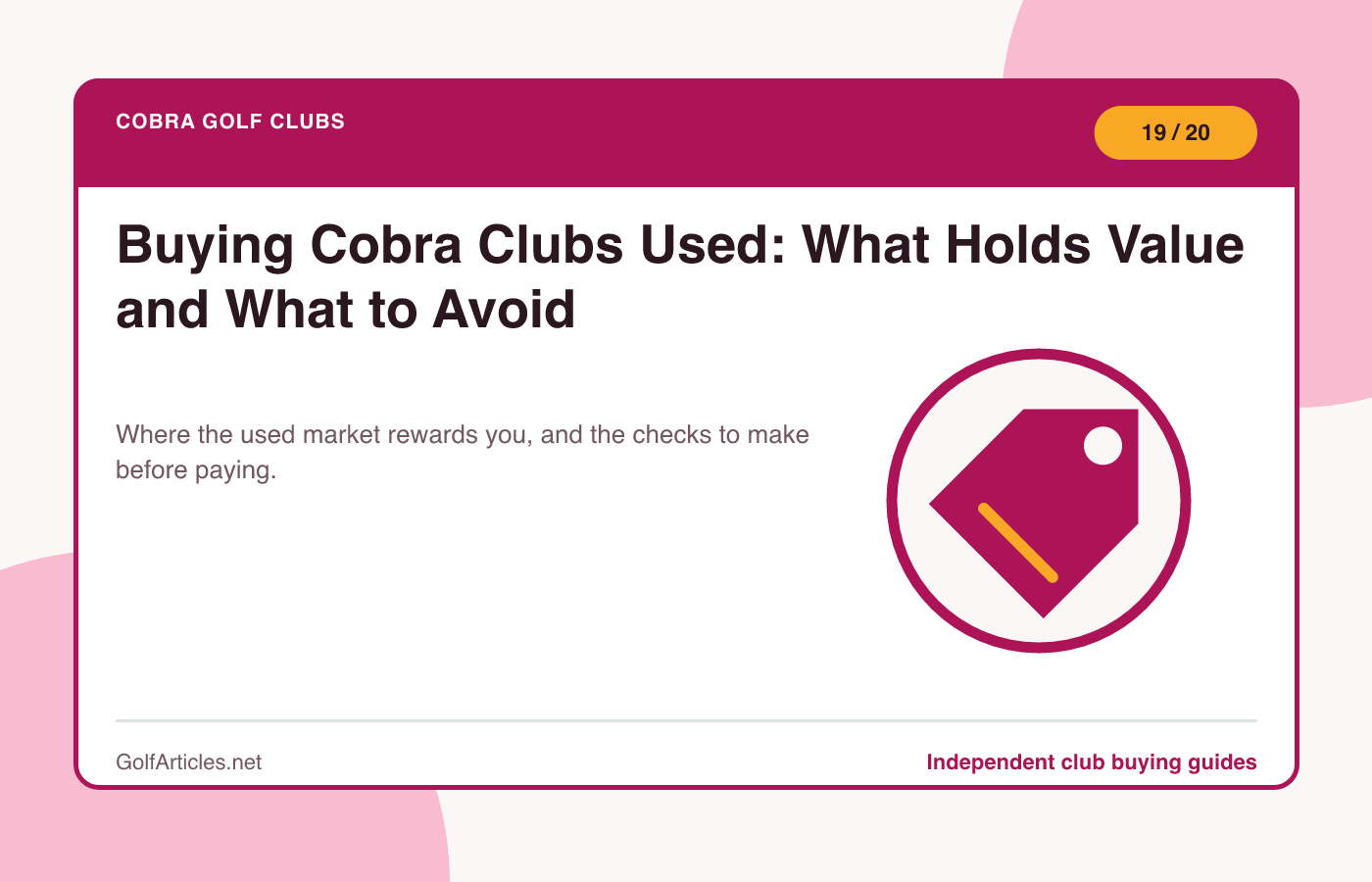 Buying Cobra Clubs Used: What Holds Value and What to Avoid illustration