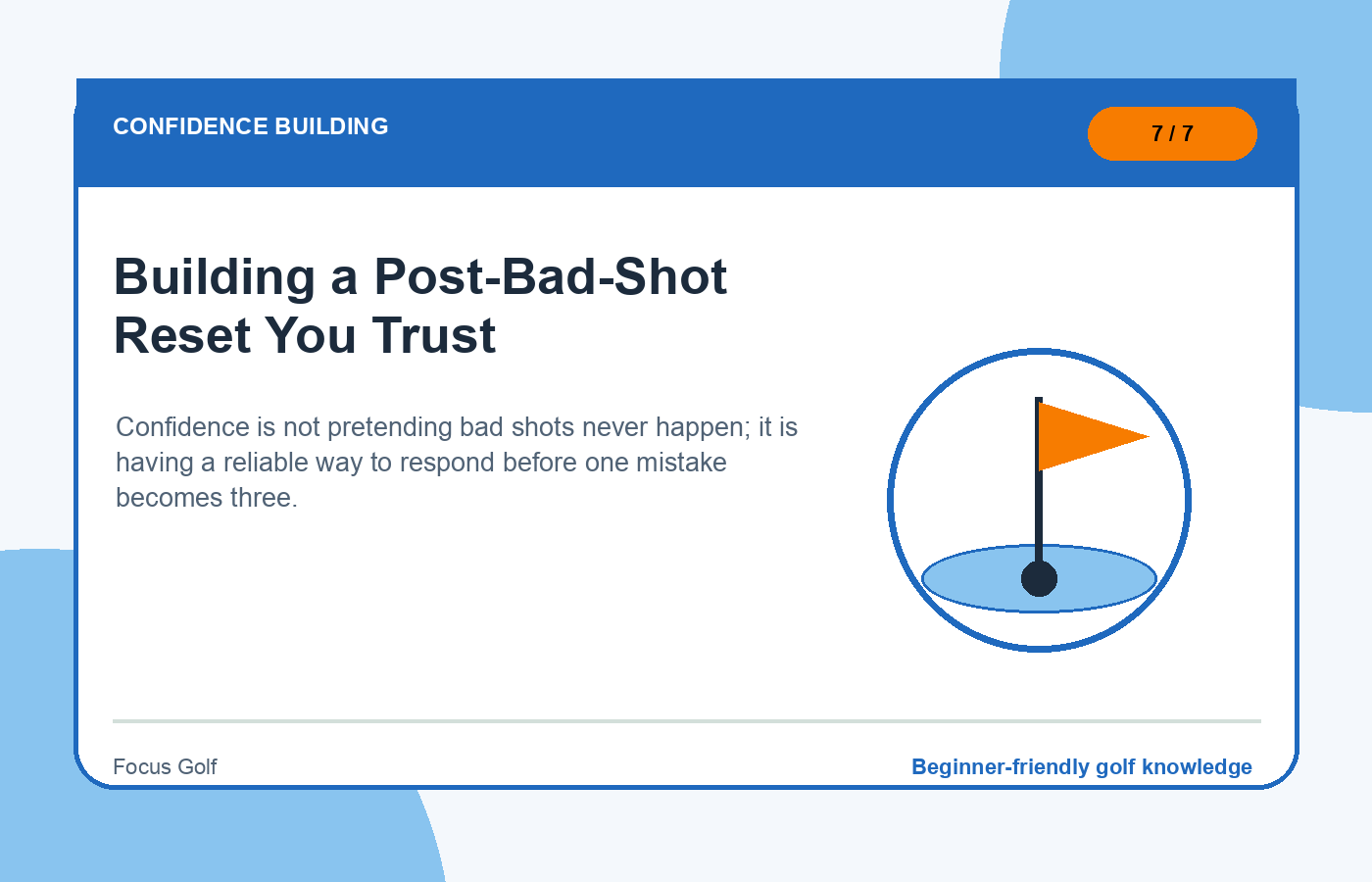 Building a Post-Bad-Shot Reset You Trust illustration