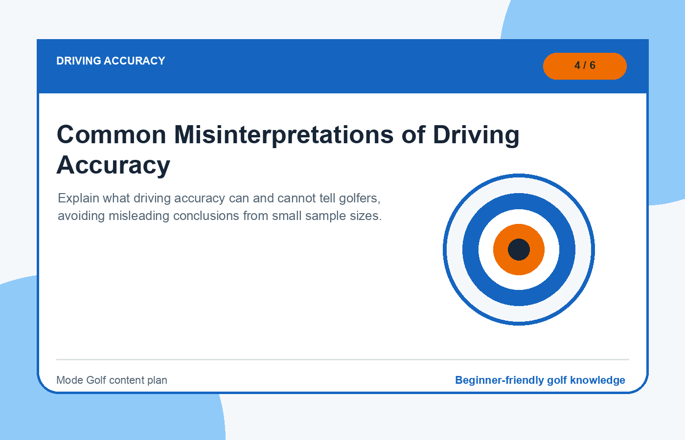 Common Misinterpretations of Driving Accuracy illustration