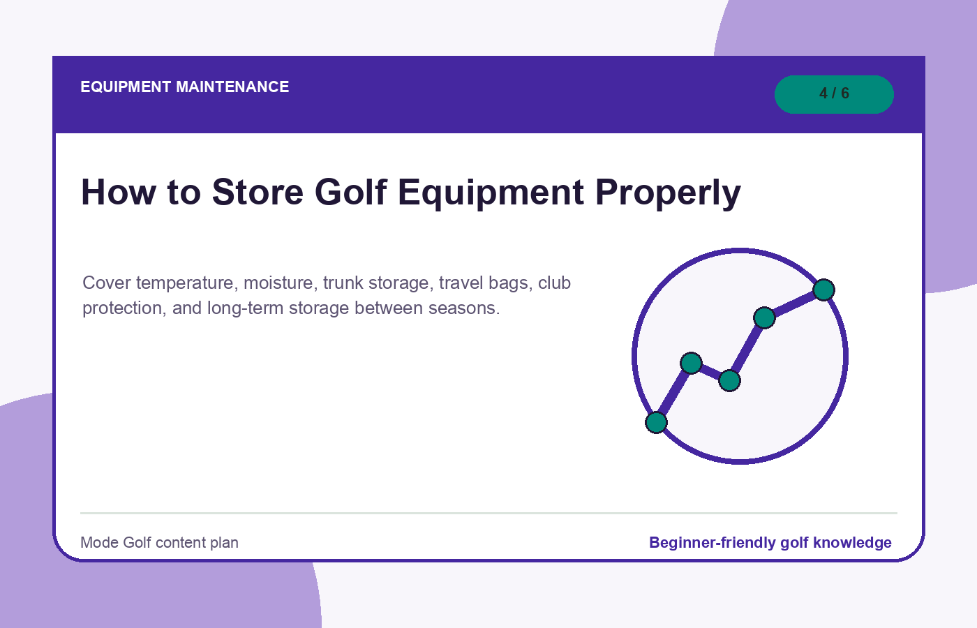 How to Store Golf Equipment Properly illustration