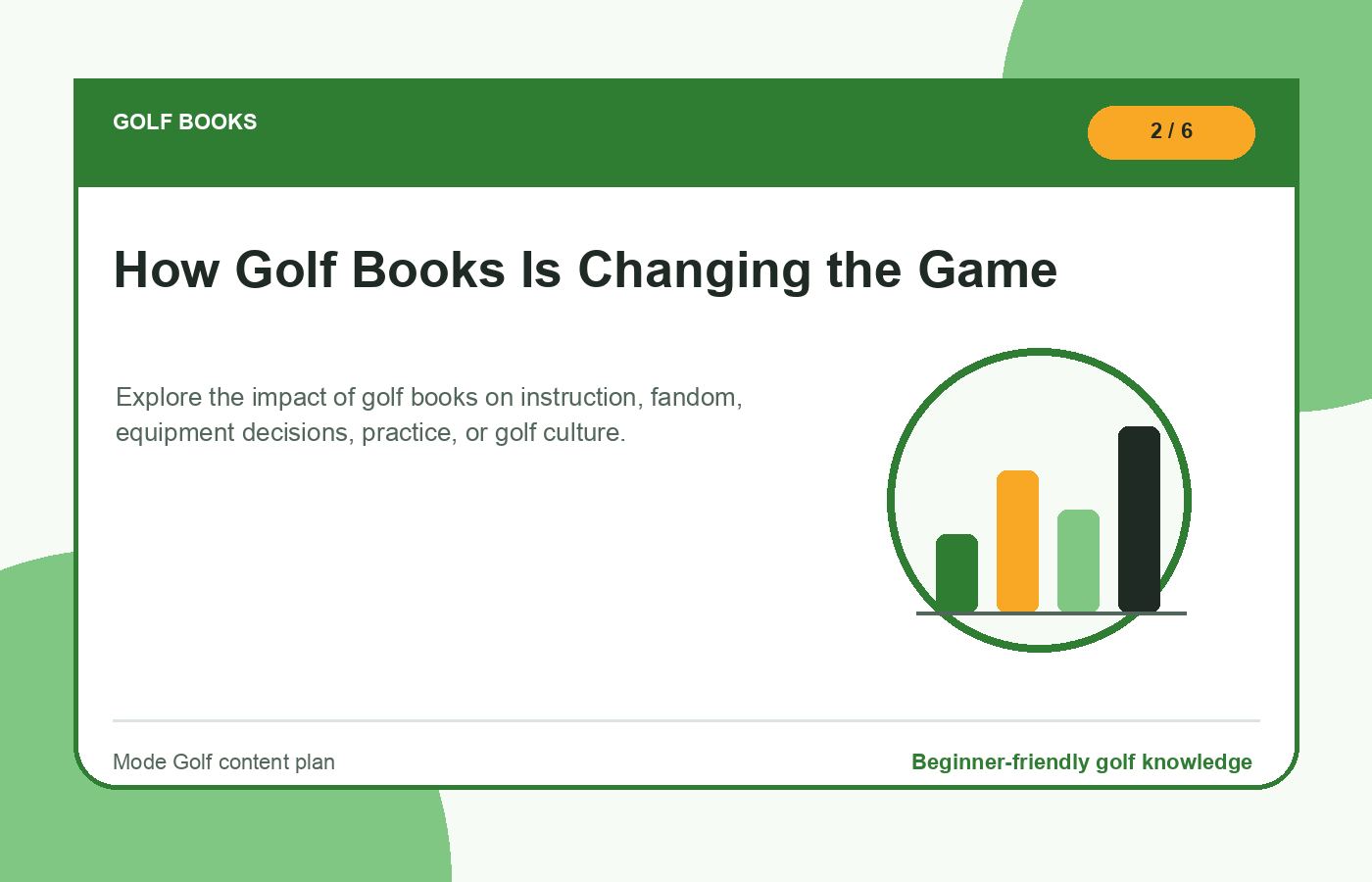 How Golf Books Is Changing the Game illustration