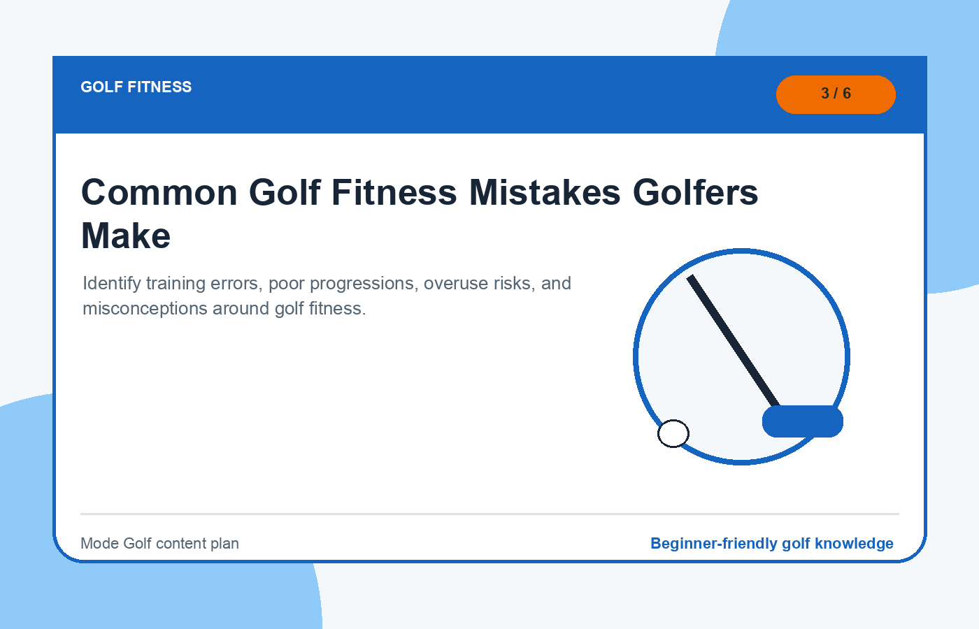 Common Golf Fitness Mistakes Golfers Make illustration