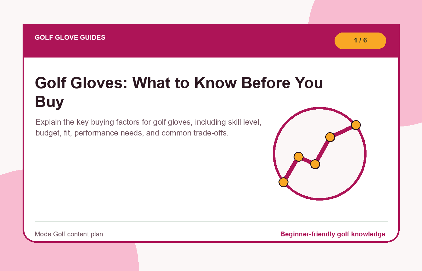 Golf glove guides