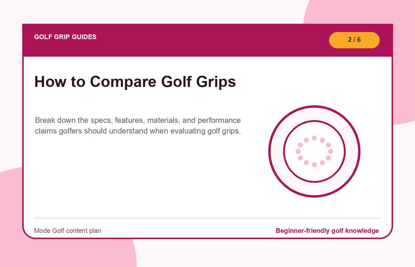 How to Compare Golf Grips illustration