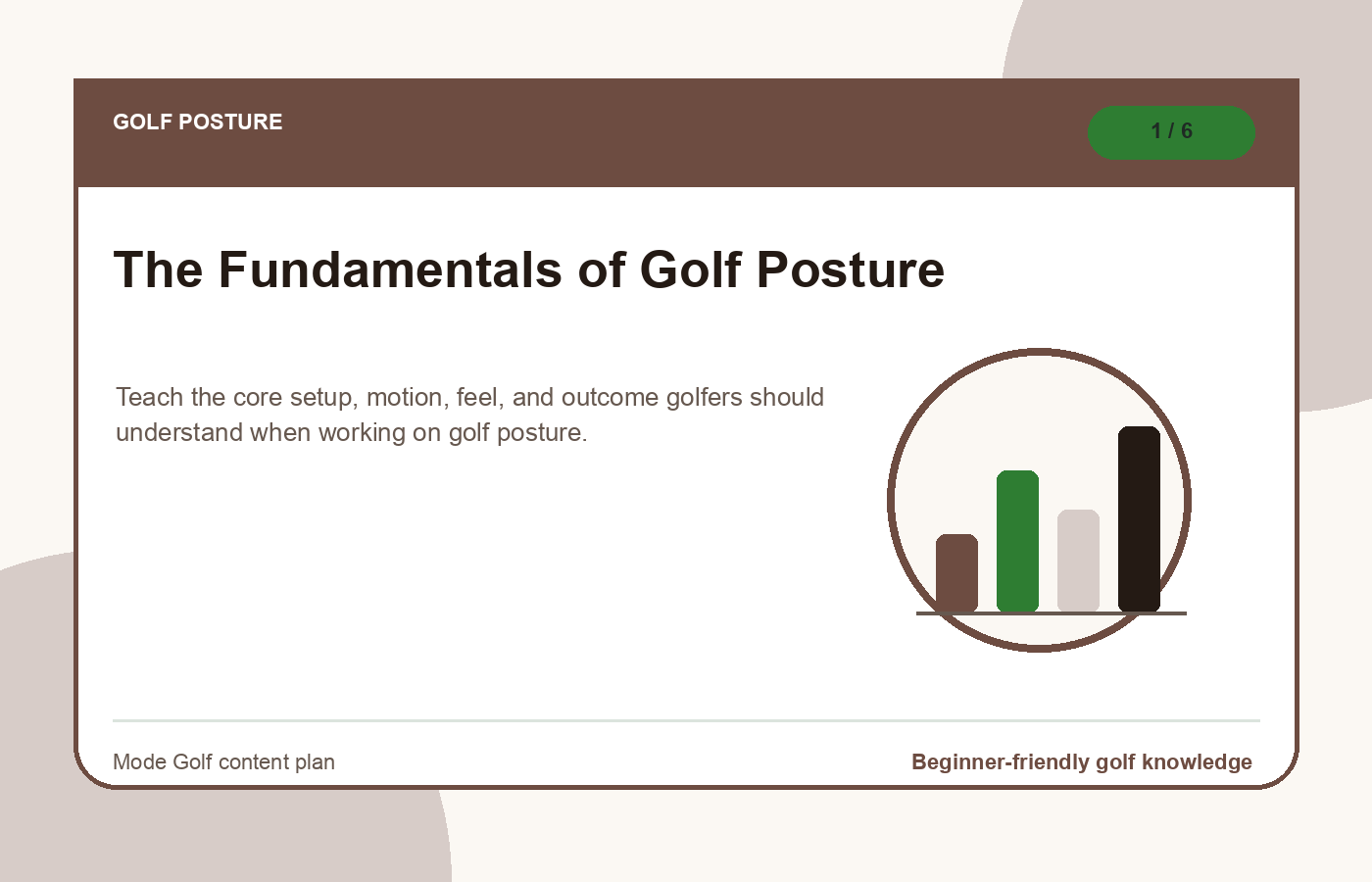 Golf posture
