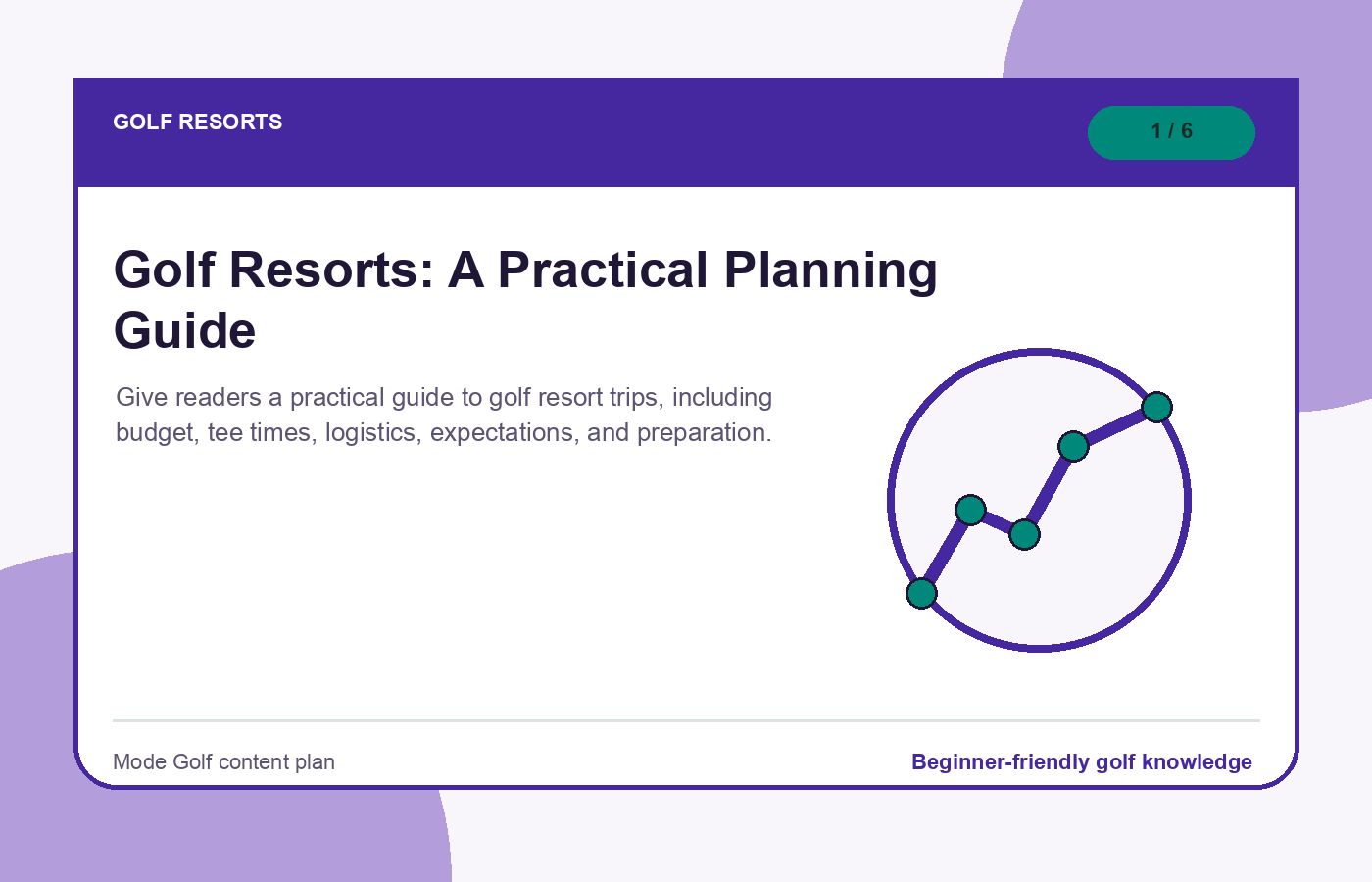 Golf resorts