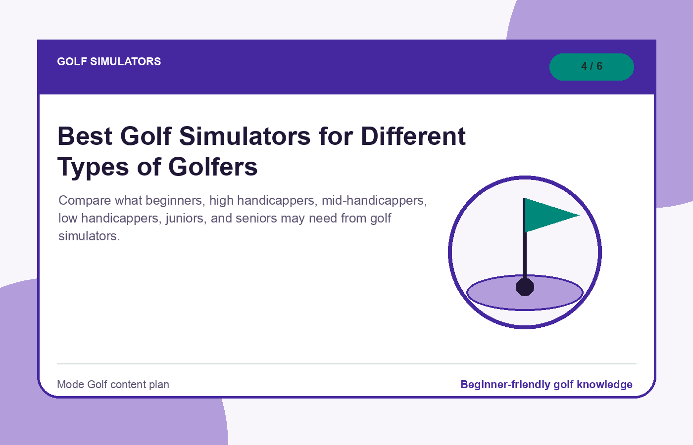 Best Golf Simulators for Different Types of Golfers illustration