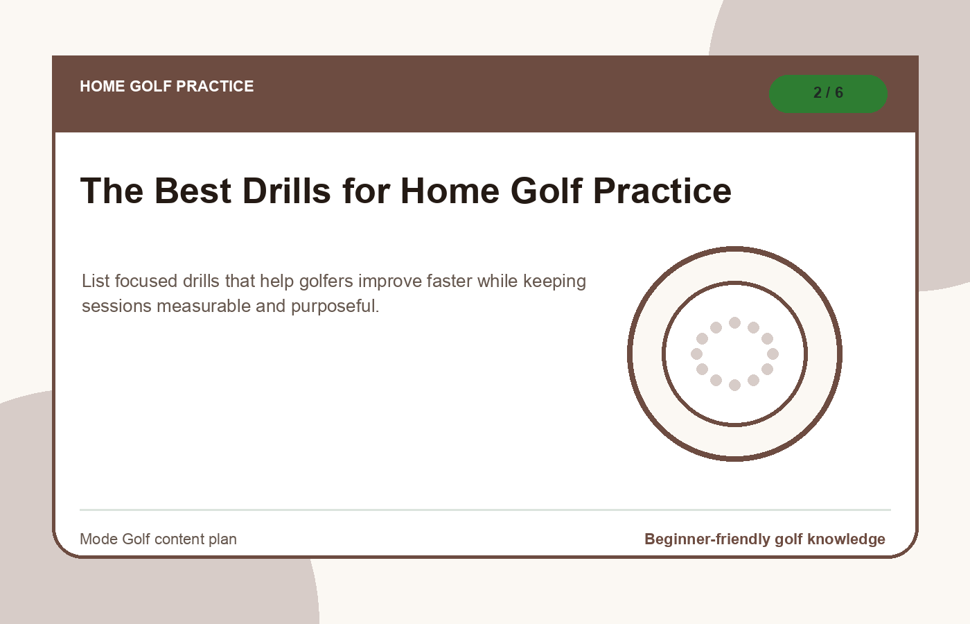 The Best Drills for Home Golf Practice illustration