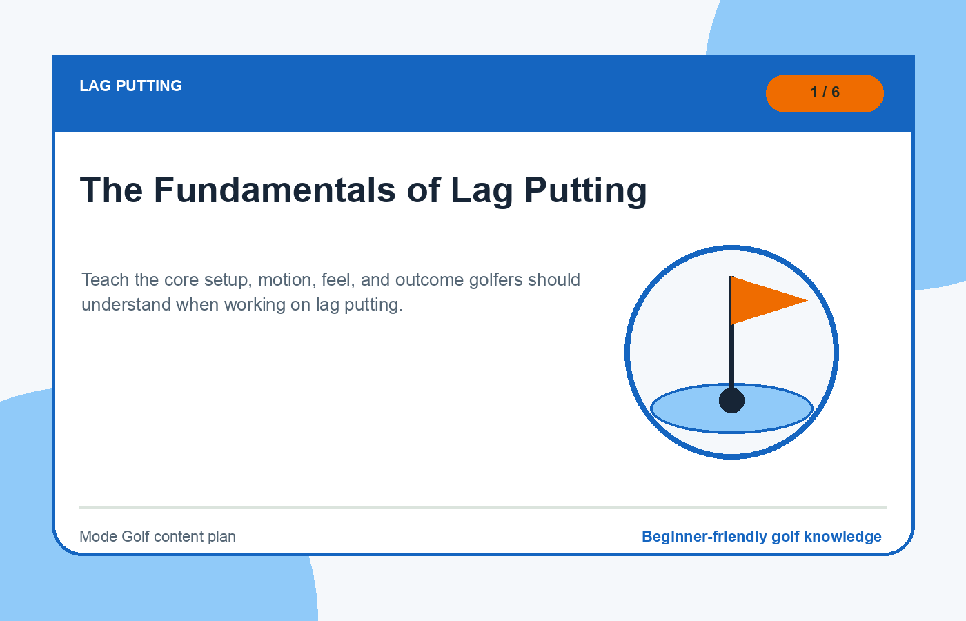 Lag putting