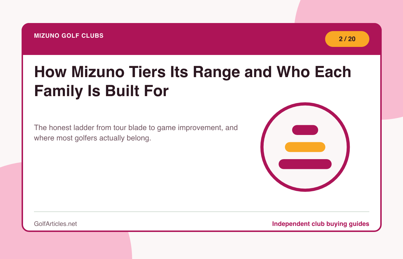 How Mizuno Tiers Its Range and Who Each Family Is Built For illustration
