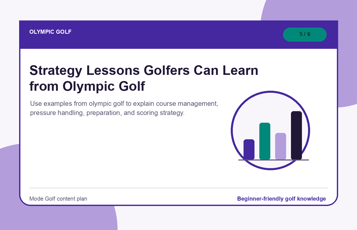 Strategy Lessons Golfers Can Learn from Olympic Golf illustration