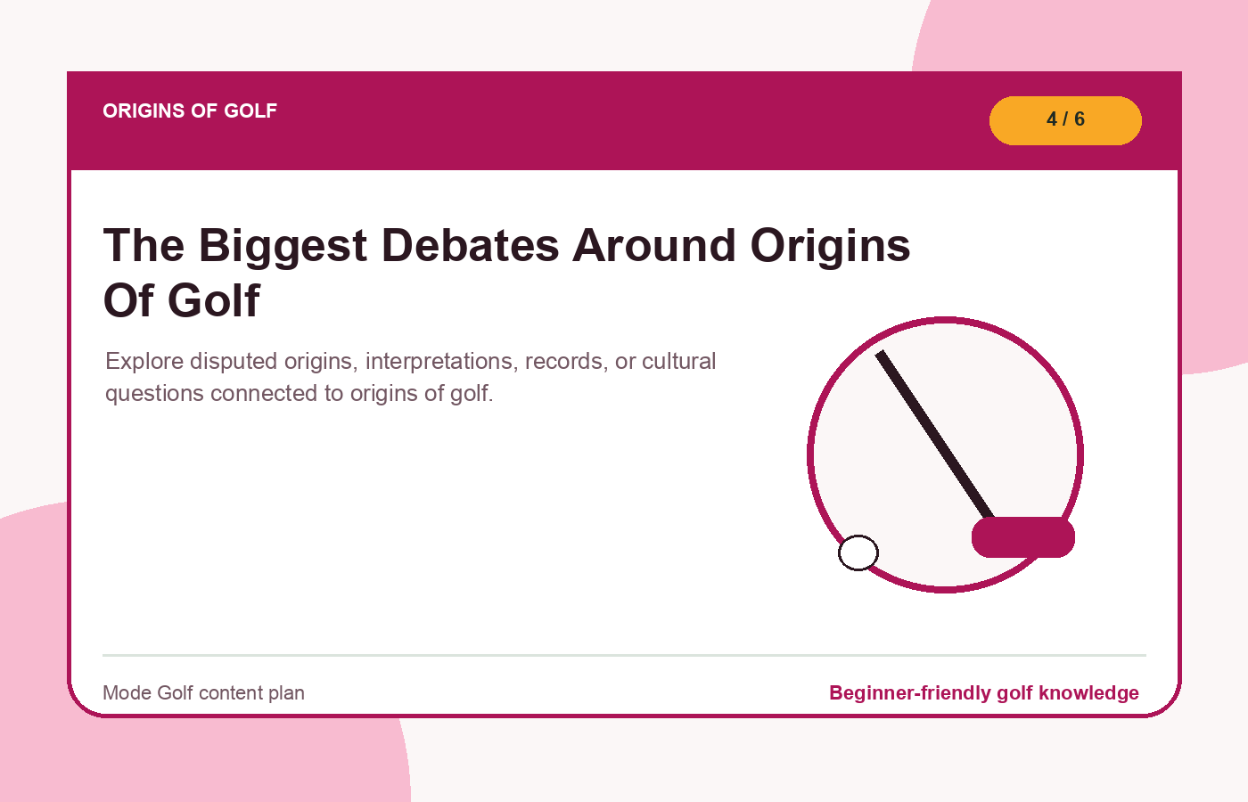 The Biggest Debates Around Origins Of Golf illustration