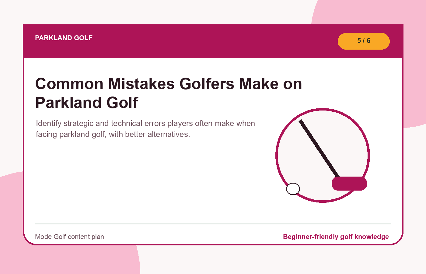 Common Mistakes Golfers Make on Parkland Golf illustration