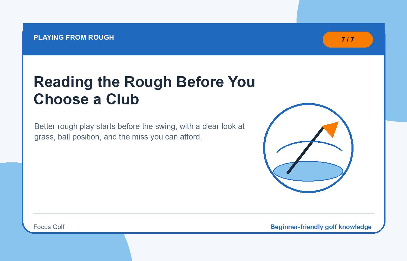 Reading the Rough Before You Choose a Club illustration