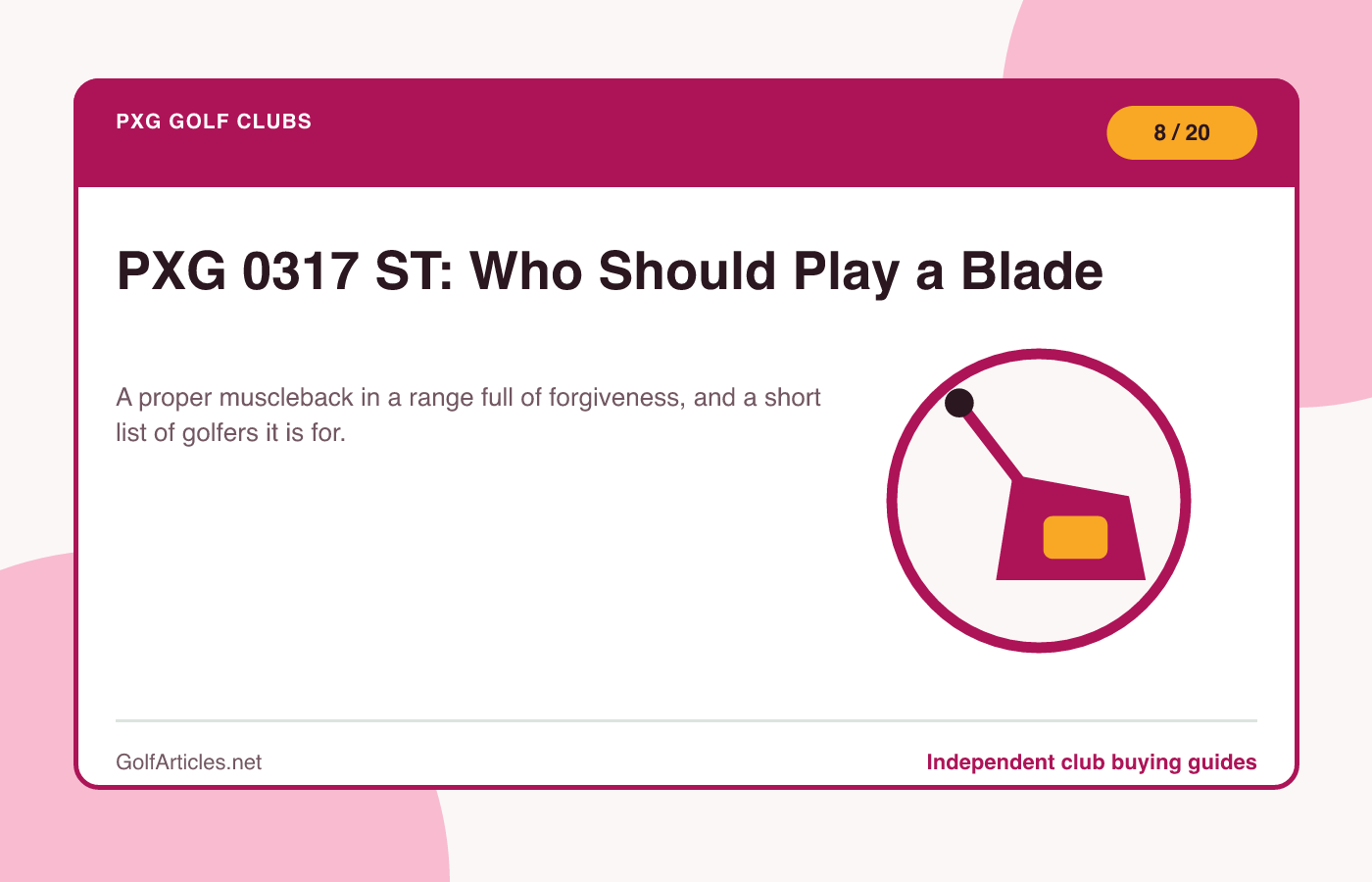 PXG 0317 ST: Who Should Play a Blade illustration