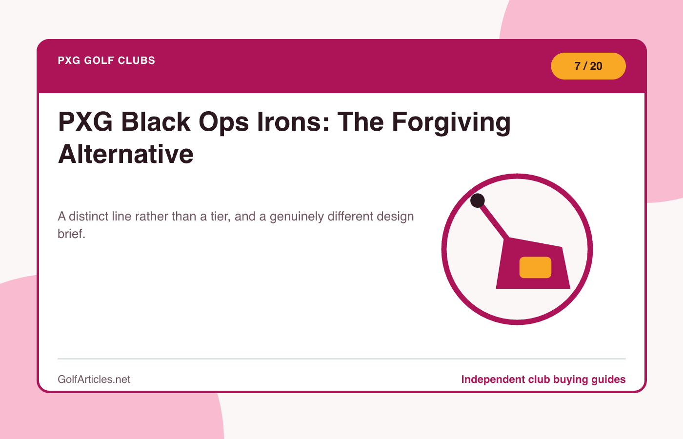 PXG Black Ops Irons: The Forgiving Alternative illustration