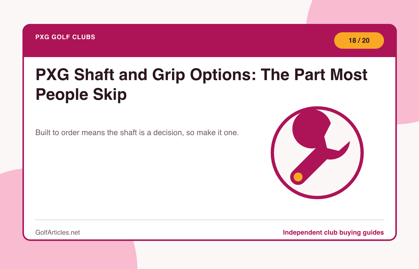PXG Shaft and Grip Options: The Part Most People Skip illustration