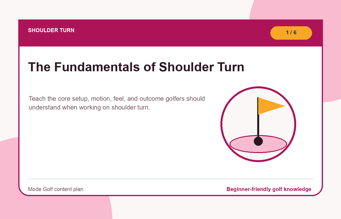 Shoulder turn