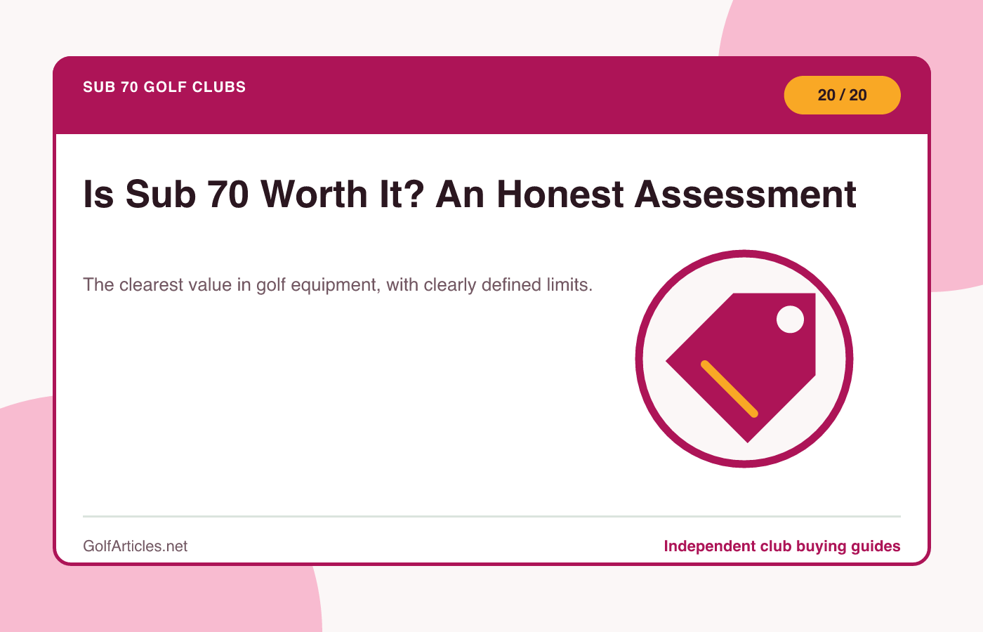 Is Sub 70 Worth It? An Honest Assessment illustration