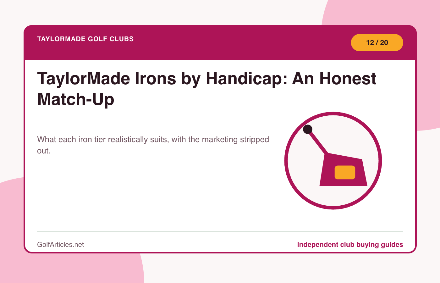 TaylorMade Irons by Handicap: An Honest Match-Up illustration
