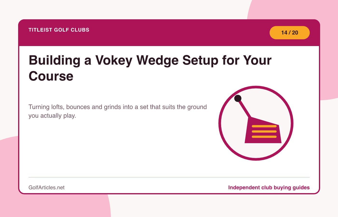 Building a Vokey Wedge Setup for Your Course illustration