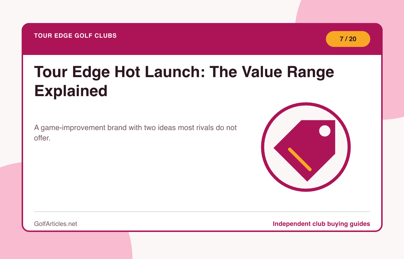Tour Edge Hot Launch: The Value Range Explained illustration