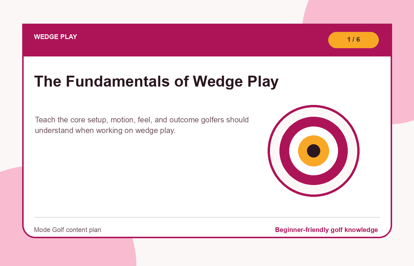 Wedge play
