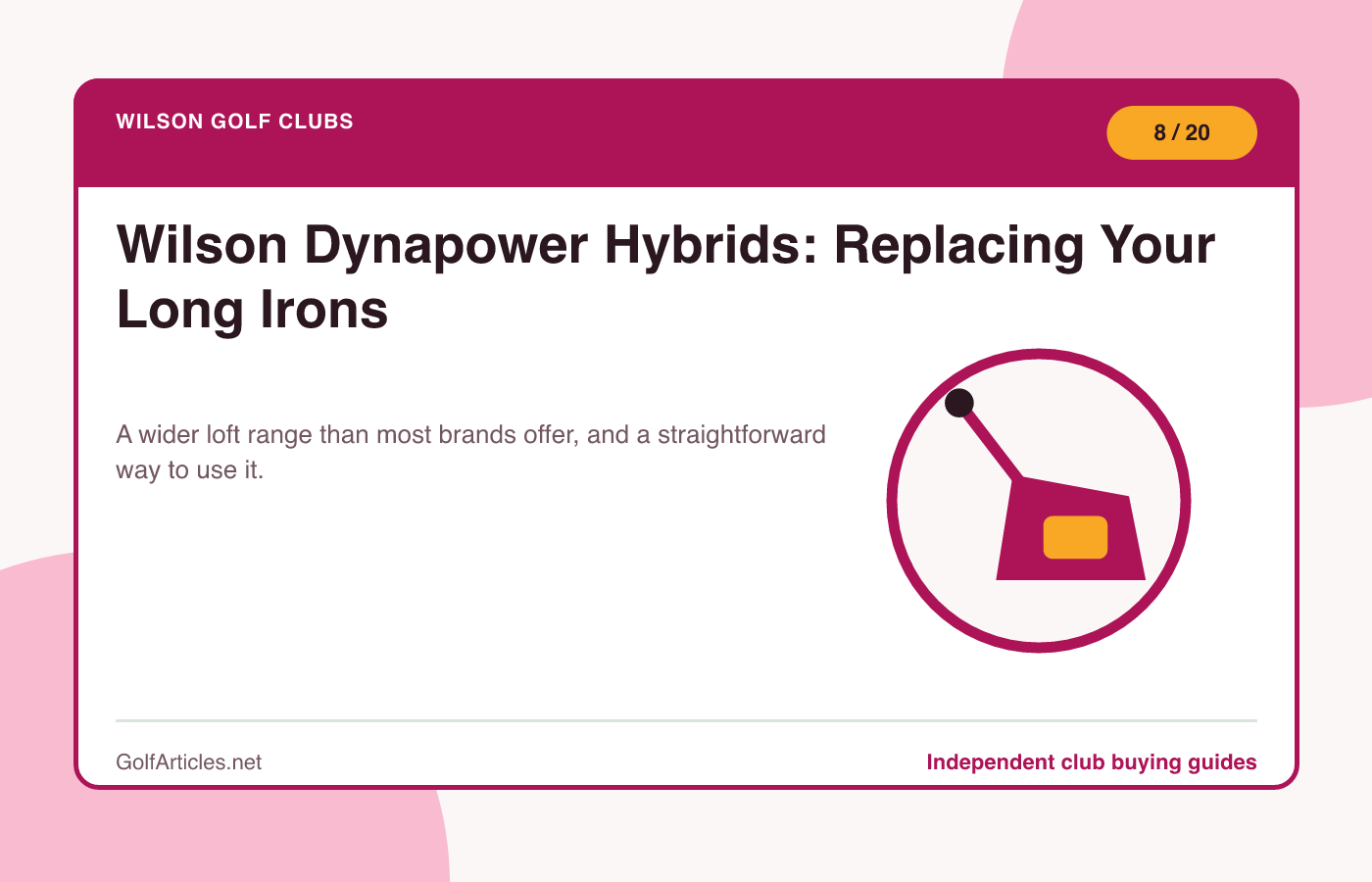 Wilson Dynapower Hybrids: Replacing Your Long Irons illustration