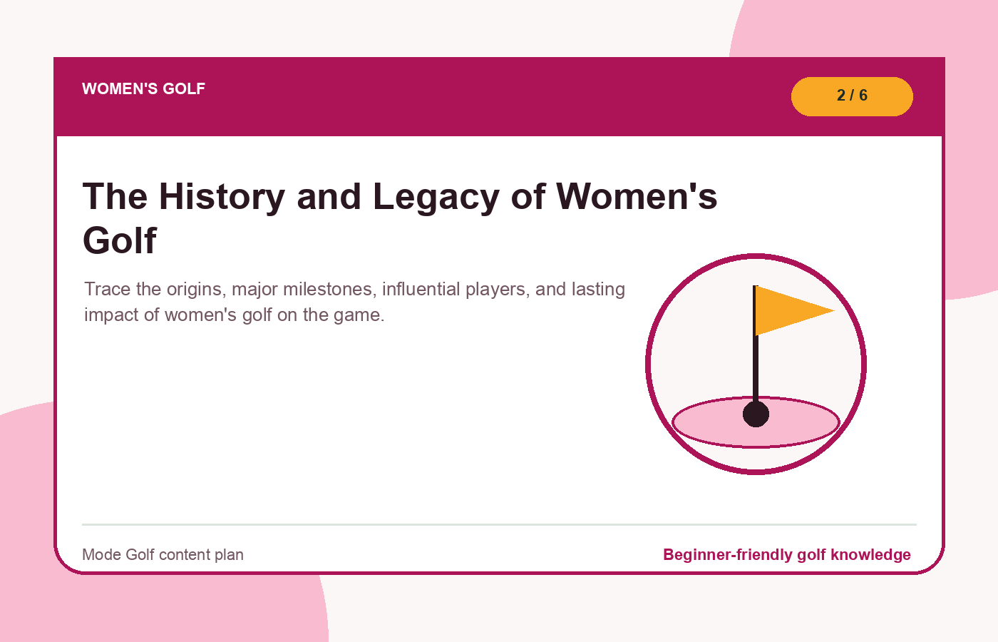 The History and Legacy of Women's Golf illustration